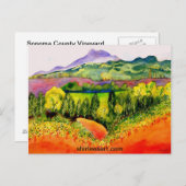 Sonoma County Vineyard Briefkaart (Voorkant / Achterkant)