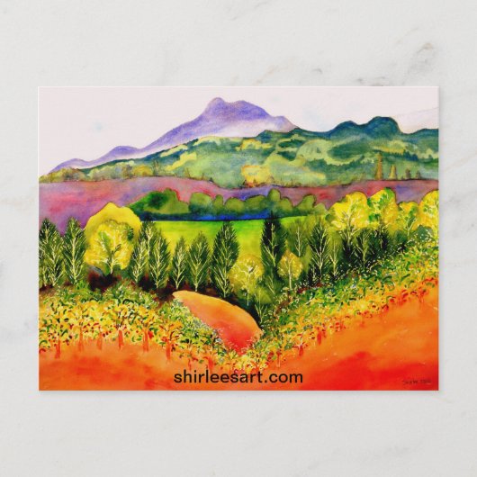 Sonoma County Vineyard Briefkaart (Voorkant)
