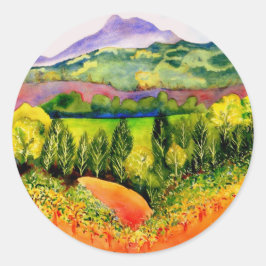Sonoma County Vineyard Ronde Sticker