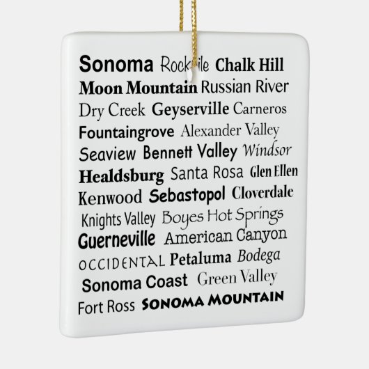 Sonoma en Napa Ornament (Rechts)