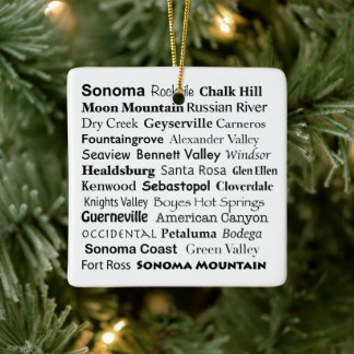 Sonoma en Napa Ornament