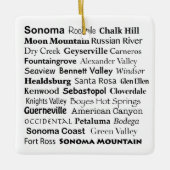 Sonoma en Napa Ornament (Voorkant)