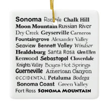 Sonoma en Napa Ornament