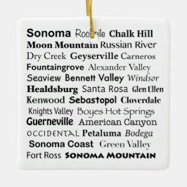 Sonoma en Napa Ornament