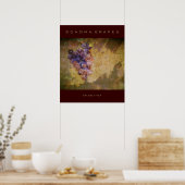Sonoma Grapes on Vine Poster (Keuken)