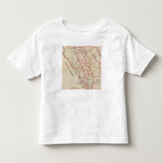 Sonoma, Marin, Lake en Napa County Kinder Shirts (Voorkant)
