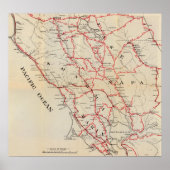 Sonoma, Marin, Lake en Napa County Poster (Voorkant)