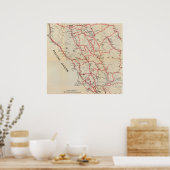 Sonoma, Marin, Lake en Napa County Poster (Keuken)