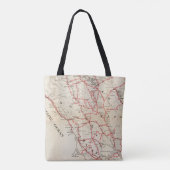 Sonoma, Marin, Lake en Napa County Tote Bag (Achterkant)