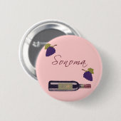 Sonoma Ronde Button 5,7 Cm (Voorkant /achterkant)