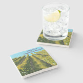 Sonoma Russian River Marble Stone Onderzetter (Zijkant)