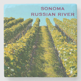 Sonoma Russian River Marble Stone Onderzetter