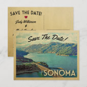 Sonoma sparen de  Briefkaarten van de Datum (Voorkant / Achterkant)