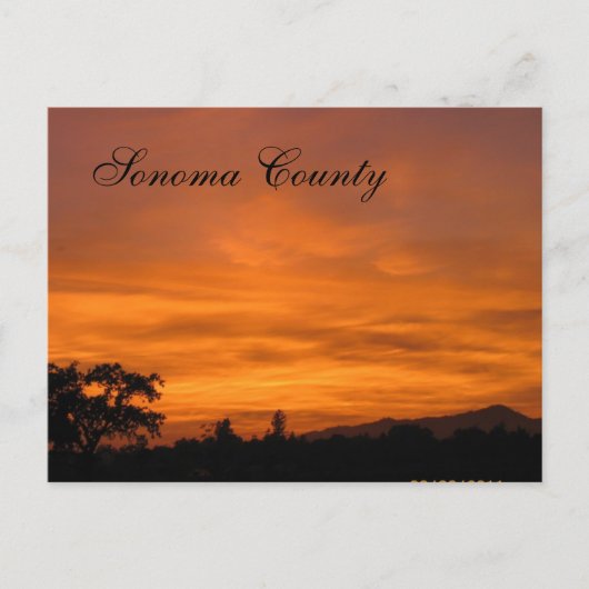Sonoma Sunset 3 Briefkaart (Voorkant)