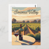 Sonoma Valley California Reizen Briefkaart (Voorkant / Achterkant)