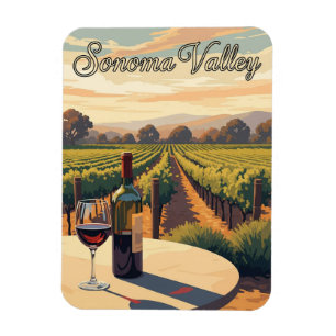 Sonoma Valley California Reizen Magneet