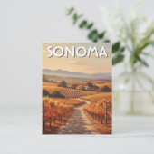 Sonoma Valley California Travel Briefkaart (Staand voorkant)