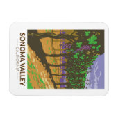 Sonoma Valley California Vineyard Travel  Magneet (Horizontaal)
