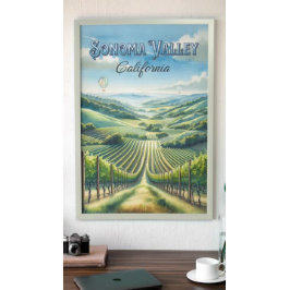 Sonoma Valley Californië Wijnland Poster