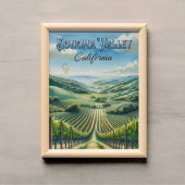 Sonoma Valley Californië Wijnland Poster