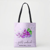 Sonoma Vineyard Winery Girls' Weekend Canvas tas (Voorkant)