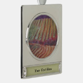 Sonoma Vineyards California vine wine Verzilverd Banner Ornament (Rechts)