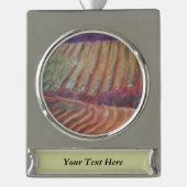 Sonoma Vineyards California vine wine Verzilverd Banner Ornament (Voorkant)