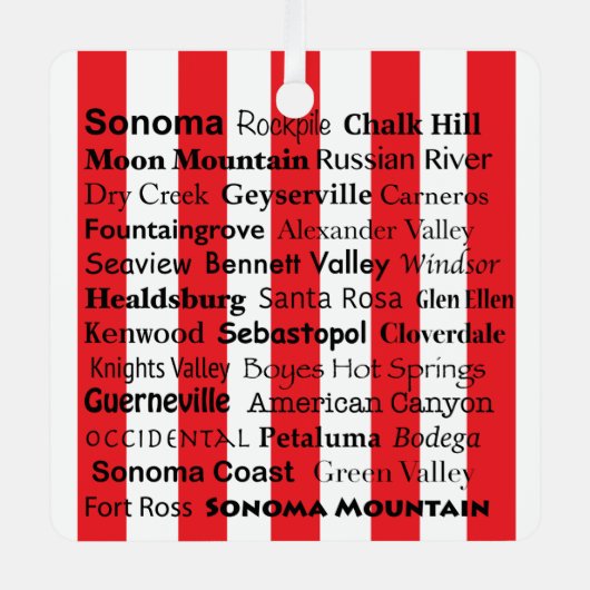Sonoma Wijn AVAs Ornament (Voorkant)