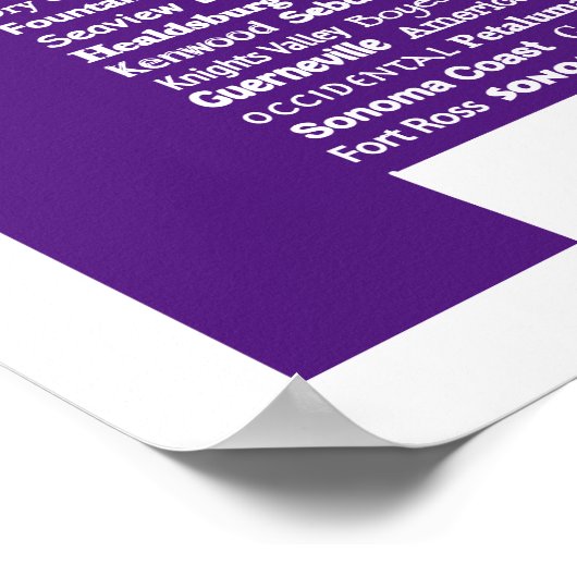 Sonoma Wijn Paarse Print (Hoek)