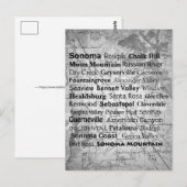 Sonoma Wijnland Briefkaart (Voorkant / Achterkant)