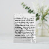 Sonoma Wine Country Briefkaart (Staand voorkant)