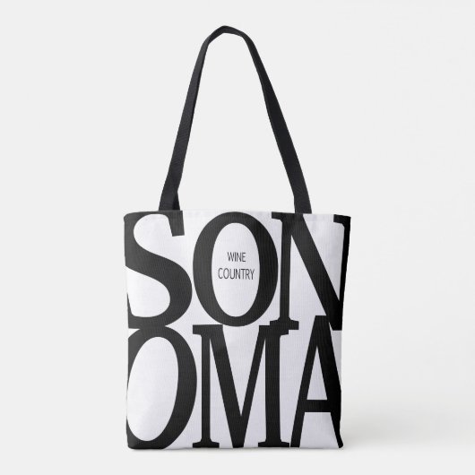 Sonoma Wine Country Tote Bag (Achterkant)