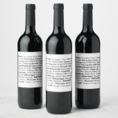 Sonoma Wine Land Wijn Etiket (Flessen)