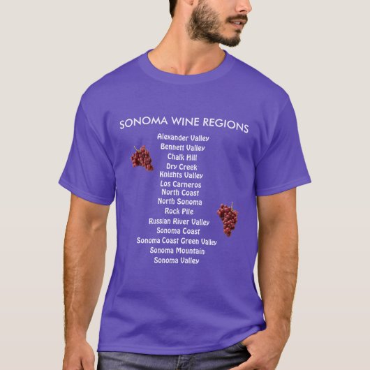 Sonoma Wine Regio’s Klassiek Shirt (Voorkant)