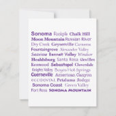 Sonoma Wines Flat Note Kaart Notitiekaartje (Voorkant)