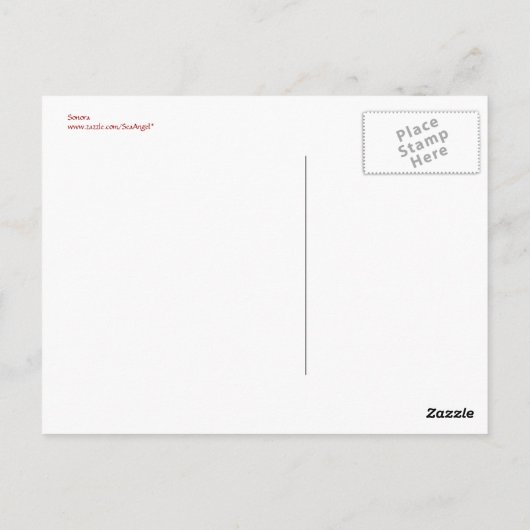 Sonora Briefkaart (Achterkant)