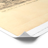 Sonora, CA. Panoramische kaart 1854 (1647A) - teru Poster (Hoek)