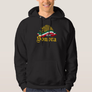 Sonora Mexico Puro Sonora gele adelaar vlag Hoodie