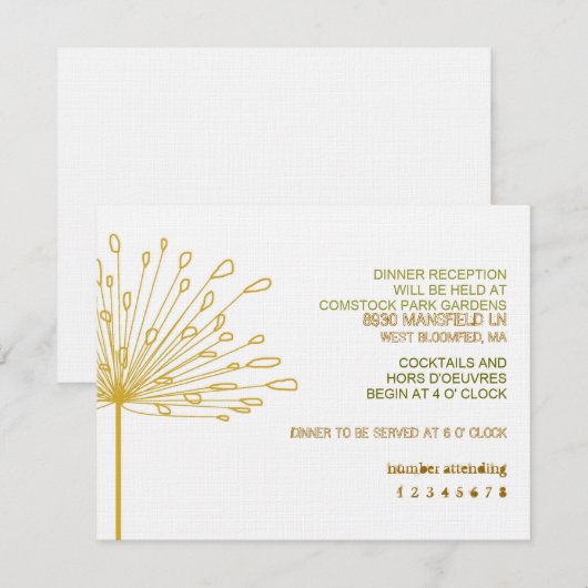 Sonora RSVP Kaartje (Voorkant / Achterkant)