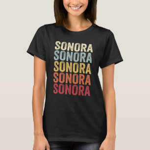 Sonora Texas Sonora TX Retro tekst T-shirt