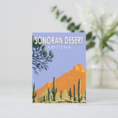 Sonoran Desert Arizona  Art Briefkaart (Staand voorkant)