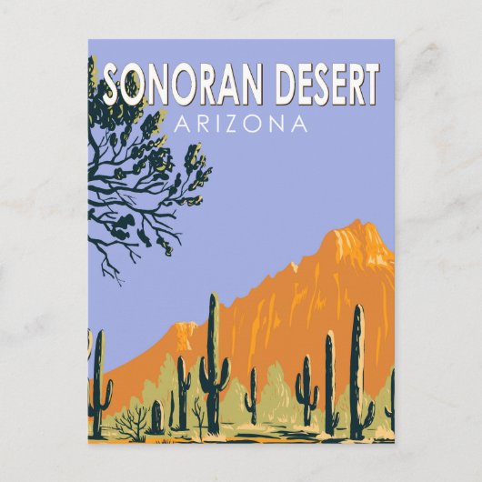 Sonoran Desert Arizona  Art Briefkaart (Voorkant)