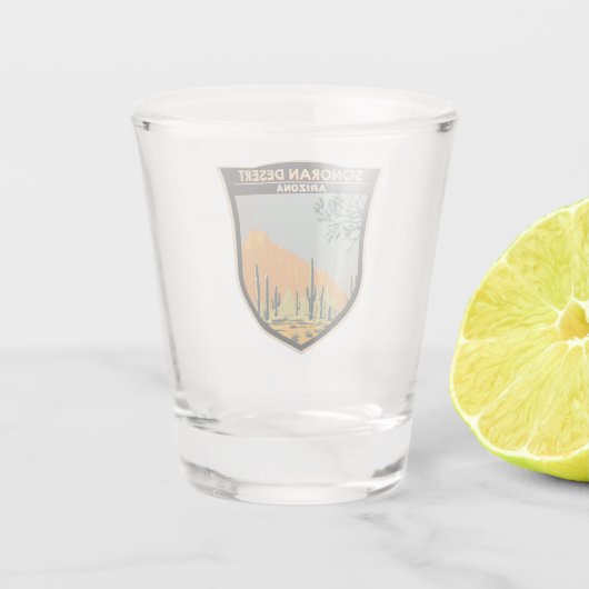 Sonoran Desert Arizona Art Shot Glas (Achterkant)
