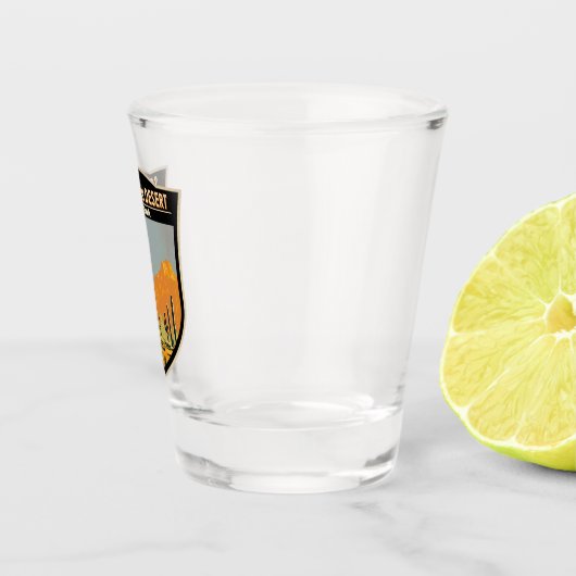 Sonoran Desert Arizona  Art Shot Glas (Rechts)