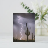Sonoran Desert Monsoon Storming Briefkaart (Staand voorkant)