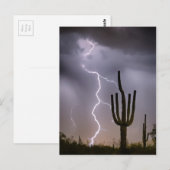 Sonoran Desert Monsoon Storming Briefkaart (Voorkant / Achterkant)