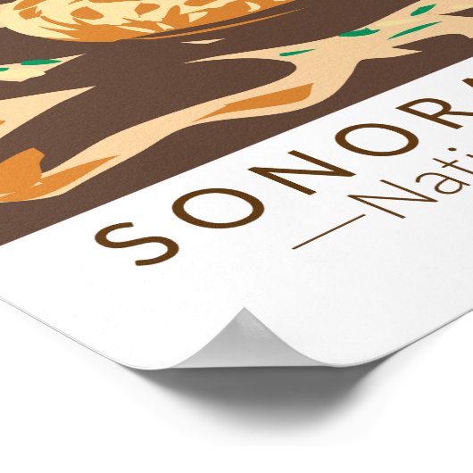 Sonoran Desert National Monument Rattlesnake Retro Poster (Hoek)