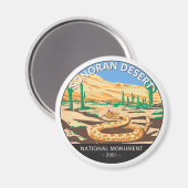 Sonoran Desert National Monument Snake Circle Magneet (Voorkant / Achterkant)