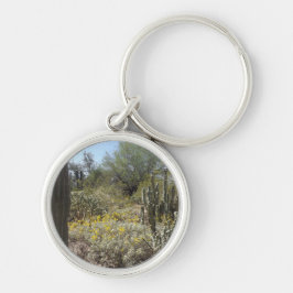 Sonoran Desert Round Keychain