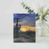 Sonoran Sunrise Briefkaart (Staand voorkant)